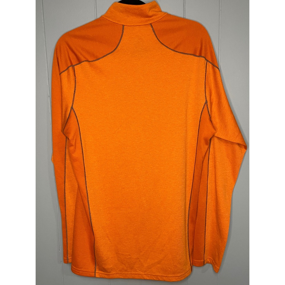 Patagonia Capilene 3 Midweight Mens M Orange Excellent 1/4 Zip Pullover 44441 - Picture 2 of 5